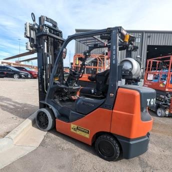 Used 2012 TOYOTA 8FGCU30 Cushion Tire Forklift for sale in El Paso Texas