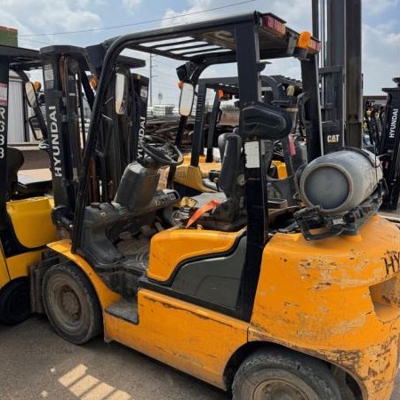 Used 2018 HYUNDAI 25L-7A Pneumatic Tire Forklift for sale in Garland Texas