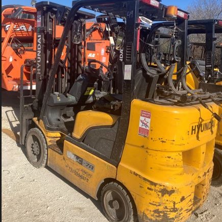 Used 2019 HYUNDAI 30LC-7A Cushion Tire Forklift for sale in Houston Texas