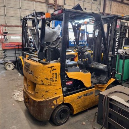 Used 2018 HYUNDAI 25LC-7A Cushion Tire Forklift for sale in Garland Texas