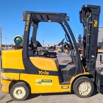 Used 2014 YALE GLC080VX Cushion Tire Forklift for sale in San Antonio Texas