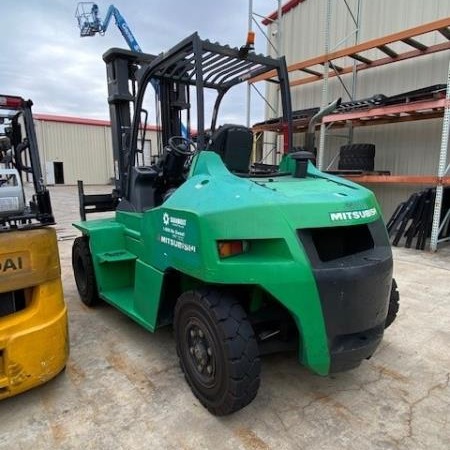 Used 2017 MITSUBISHI FD70N Pneumatic Tire Forklift for sale in San Antonio Texas