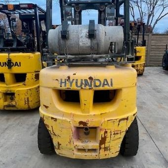 Used 2017 HYUNDAI 25L-7A Pneumatic Tire Forklift for sale in Garland Texas