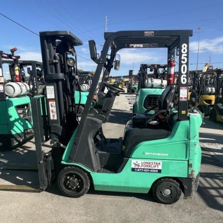 Used 2018 MITSUBISHI FGC15N Cushion Tire Forklift for sale in El Paso Texas