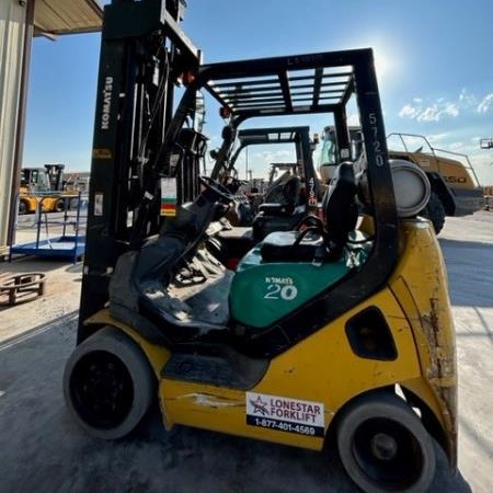 Used 2008 KOMATSU FG20SHT-16 Pneumatic Tire Forklift for sale in Odessa Texas