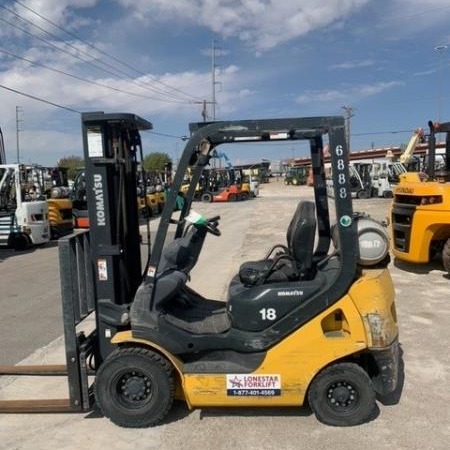 Used 2016 KOMATSU FG18HTU-20 Pneumatic Tire Forklift for sale in El Paso Texas