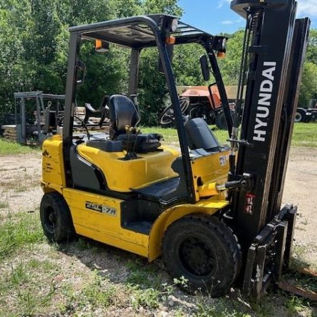 Used 2018 HYUNDAI 25L-7A Pneumatic Tire Forklift for sale in San Antonio Texas