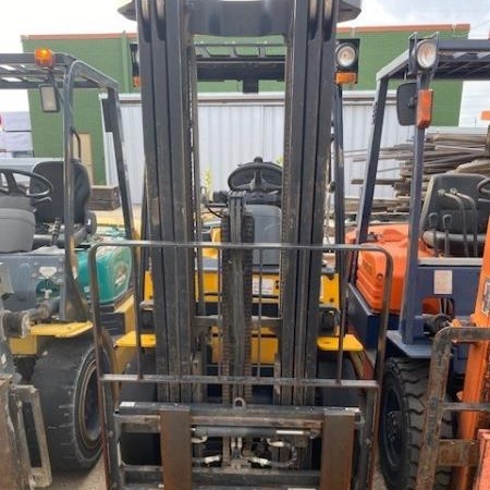 Used 2021 HYUNDAI 25L-7A Pneumatic Tire Forklift for sale in Garland Texas