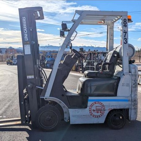 Used 2014 NISSAN MCP1F1A18LV Cushion Tire Forklift for sale in El Paso Texas