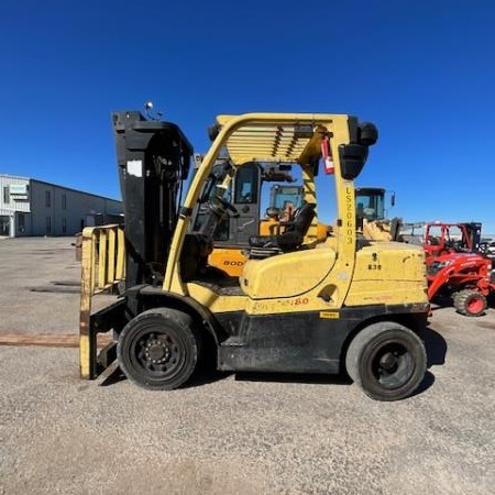 Used 2012 HYSTER H80FT Pneumatic Tire Forklift for sale in Odessa Texas