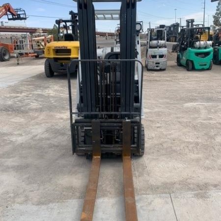 Used 2014 NISSAN MCP1F1A18LV Cushion Tire Forklift for sale in El Paso Texas