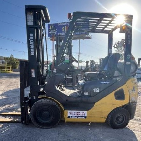 Used 2018 KOMATSU FG18HTU-20 Pneumatic Tire Forklift for sale in El Paso Texas