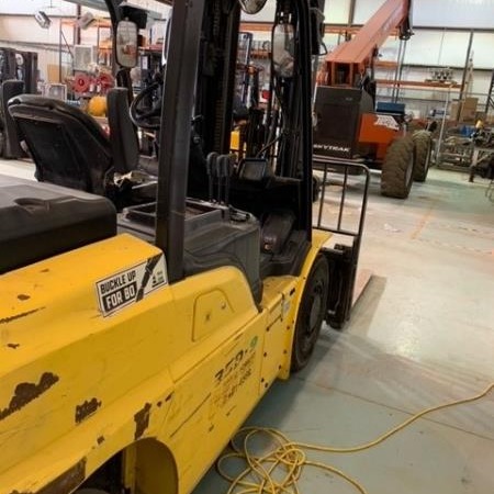 Used 2018 HYUNDAI 35D-9 Pneumatic Tire Forklift for sale in Midland Texas